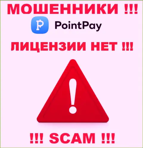 Не взаимодействуйте с мошенниками ПоинтПэй, на их интернет-сервисе не размещено информации о номере лицензии компании