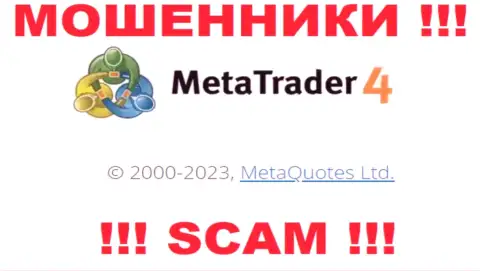 Свое юридическое лицо компания МетаКвутес Лтд не скрывает - это MetaQuotes Ltd