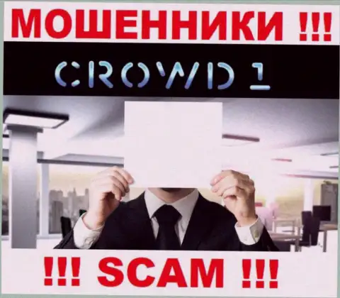 Не работайте совместно с internet мошенниками Crowd 1 - нет информации об их прямых руководителях