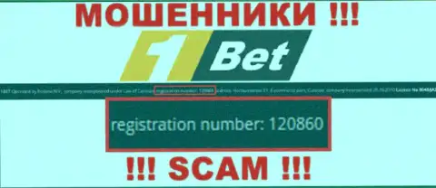 Номер регистрации кидал internet сети организации 1 Бет - 120860