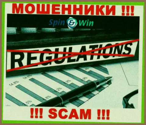 Будьте очень бдительны, у интернет-обманщиков Spin Win нет регулятора