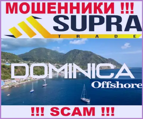 Организация Supra Trade сливает депозиты наивных людей, расположившись в оффшорной зоне - Dominica