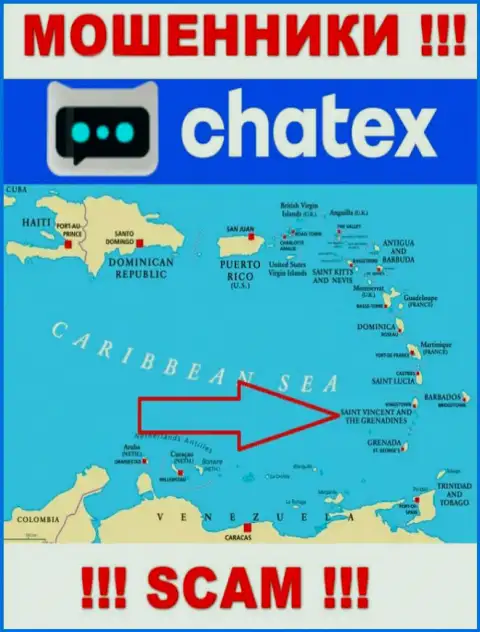 Не доверяйте обманщикам Чатех, так как они зарегистрированы в офшоре: Сент-Винсент и Гренадины