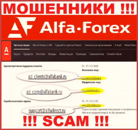 Не стоит контактировать через адрес электронного ящика с компанией Альфа Форекс - это ШУЛЕРА !!!