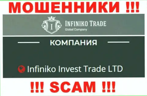 Infiniko Invest Trade LTD это юридическое лицо мошенников InfinikoTrade