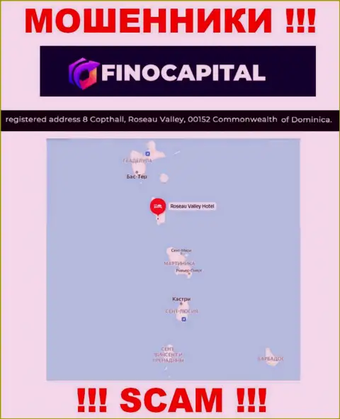 ФиноКапитал Ио - это ВОРЮГИ, отсиживаются в оффшоре по адресу: 8 Copthall, Roseau Valley, 00152 Commonwealth of Dominica