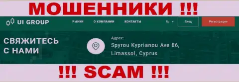 На сервисе Ю-И-Групп указан оффшорный юридический адрес конторы - Spyrou Kyprianou Ave 86, Limassol, Cyprus, будьте крайне бдительны - это мошенники