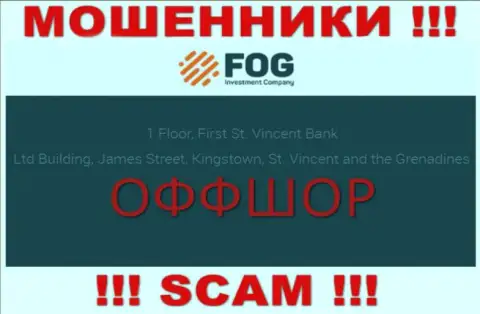 Оффшорное местоположение Forex Optimum - 1 Floor, First St. Vincent Bank Ltd Building, James Street, Kingstown, St. Vincent and the Grenadines, оттуда указанные интернет-обманщики и прокручивают свои противоправные манипуляции