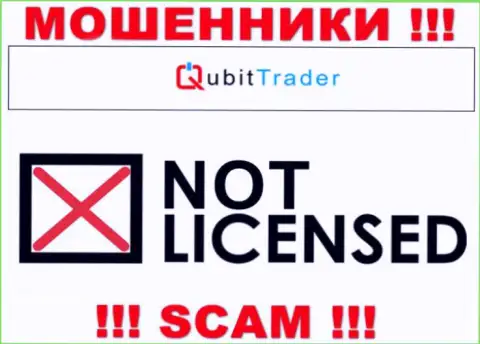 У МОШЕННИКОВ Кьюбит-Трейдер Ком отсутствует лицензионный документ - будьте осторожны ! Дурят клиентов