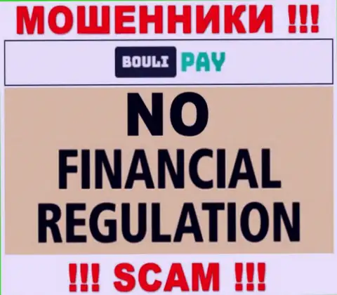 Bouli Pay - это стопудовые интернет мошенники, орудуют без лицензии и регулятора