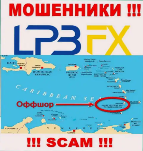 LPBFX Com беспрепятственно сливают, потому что пустили корни на территории - Saint Vincent and the Grenadines