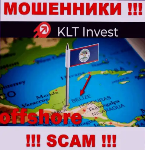 KLT Invest свободно сливают, ведь зарегистрированы на территории - Belize