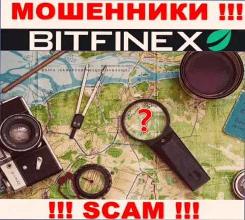 Перейдя на сайт мошенников Bitfinex, Вы не увидите информации относительно их юрисдикции
