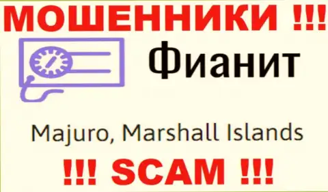 Компания FiaNit имеет регистрацию довольно далеко от обманутых ими клиентов на территории Majuro, Marshall Islands