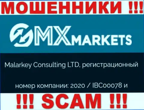 ГМИксМаркетс Ком - регистрационный номер internet-мошенников - 2020 / IBC00078