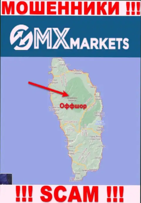 Не доверяйте интернет-мошенникам ГМИкс Маркетс, потому что они зарегистрированы в оффшоре: Dominica