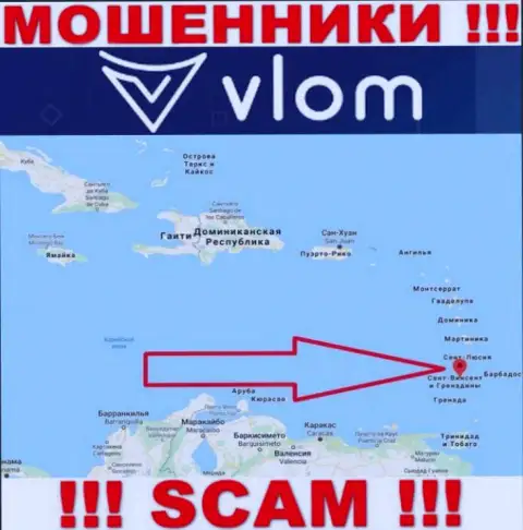 Организация Влом - это интернет-мошенники, пустили корни на территории Сент-Винсент и Гренадины, а это офшор
