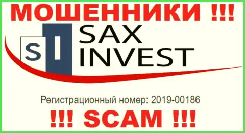 Sax Invest - это еще одно разводилово !!! Рег. номер данной компании - 2019-00186