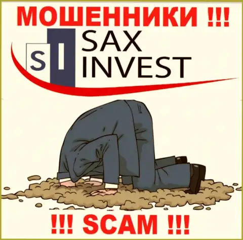 Вы не выведете деньги, вложенные в Sax Invest - интернет мошенники ! У них нет регулирующего органа