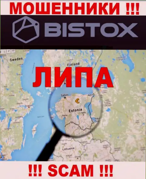 Ни слова правды касательно юрисдикции Bistox Com на сайте организации нет - это мошенники