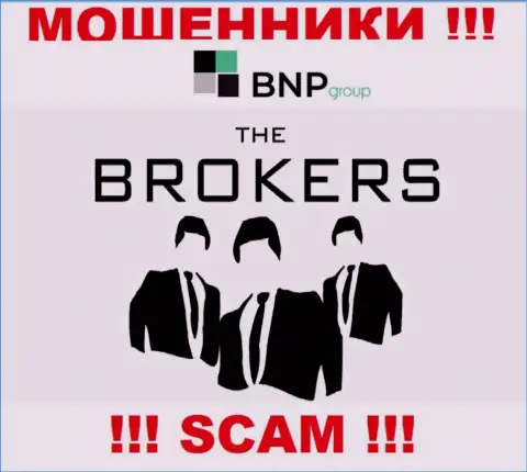 Весьма рискованно взаимодействовать с мошенниками BNPGroup, направление деятельности которых Брокер