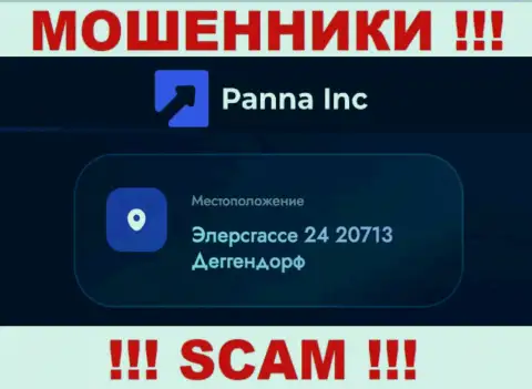 Адрес организации Panna Inc на официальном онлайн-ресурсе - фиктивный !!! ОСТОРОЖНЕЕ !