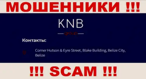 ОСТОРОЖНЕЕ, KNB-Group Net засели в офшорной зоне по адресу Corner Hutson & Eyre Street, Blake Building, Belize City, Belize и уже оттуда сливают финансовые активы