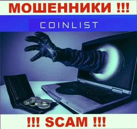 Не верьте в возможность заработать с интернет мошенниками CoinList - это ловушка для лохов