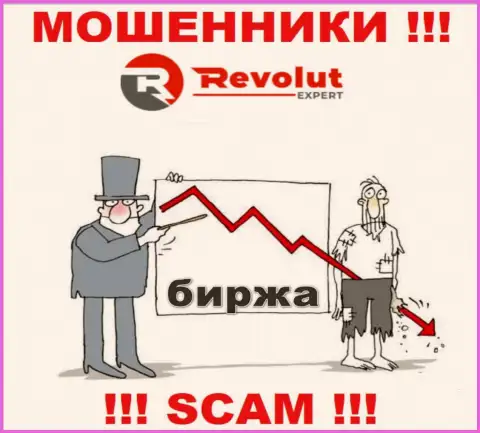 Имея дело с компанией RevolutExpert Ltd не ожидайте доход, так как они наглые воры и internet мошенники