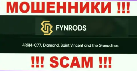 Не работайте с конторой Fynrods - можете лишиться денег, ведь они пустили корни в офшорной зоне: 4РРМ+С77, Даймонд, Сент-Винсент и Гренадины