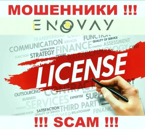 У организации ЭноВэй не имеется разрешения на ведение деятельности в виде лицензии - это РАЗВОДИЛЫ