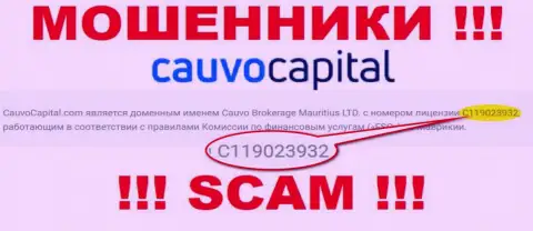 Мошенники CauvoCapital Com профессионально лишают средств доверчивых клиентов, хоть и разместили лицензию на сайте