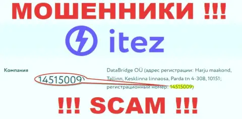Будьте бдительны, наличие регистрационного номера у компании Itez (14515009) может оказаться уловкой