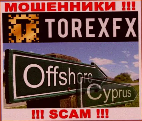 Официальное место базирования TorexFX Com на территории - Кипр